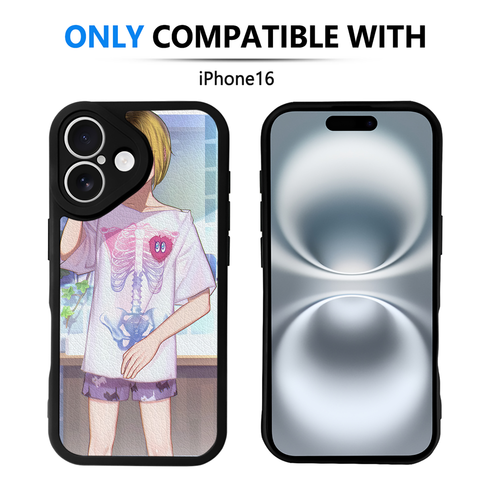 （画像用） ハイキュー!! Haikyu!! 【iPhone 16シリーズ対応】シリコンスマホケース（レザー調） 材質：シリコン